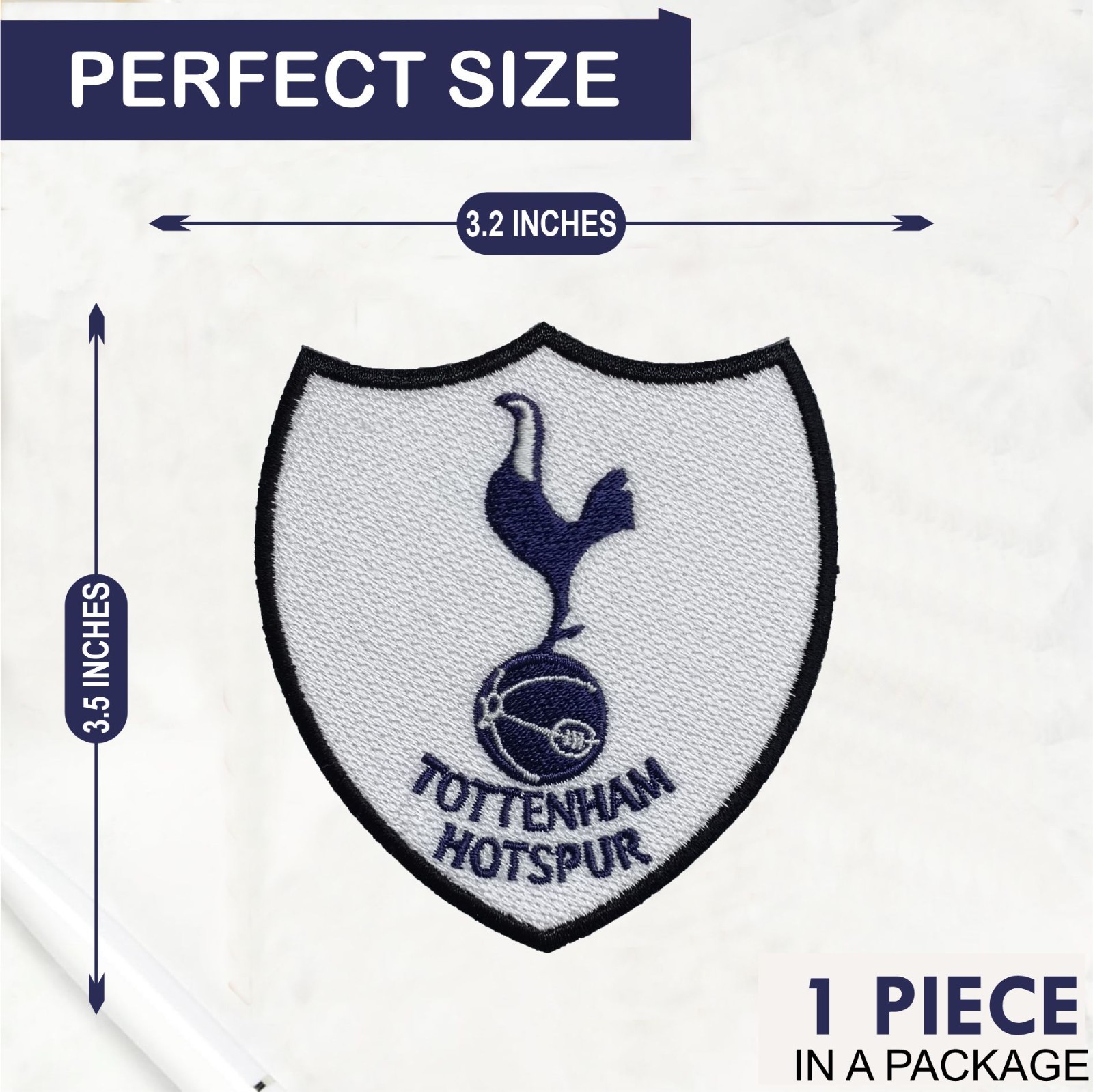 Tottenham Hotspur FC Logo Iron On Patch - Sew Patch - Embroidered Patch