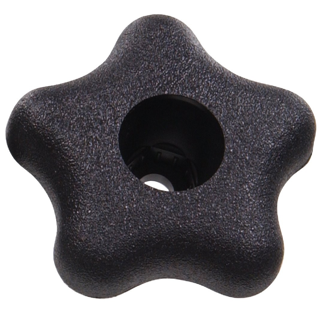 The Hillman Group 55429 Universal Star Knob-Fits 3/8, 2-Pack Black