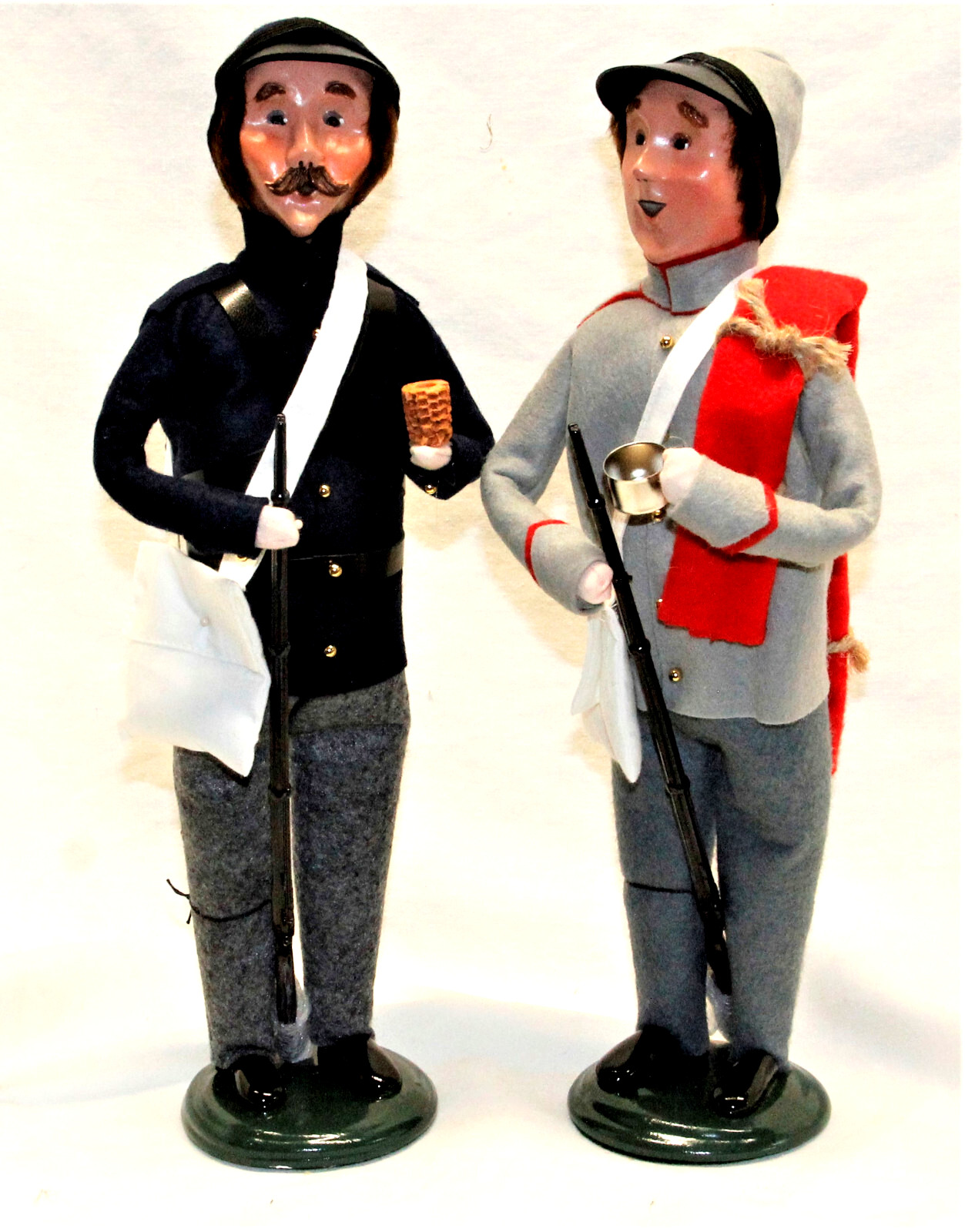 Byers Choice Union & Confederate Soldier Carolers - New - Free Priority Shipping