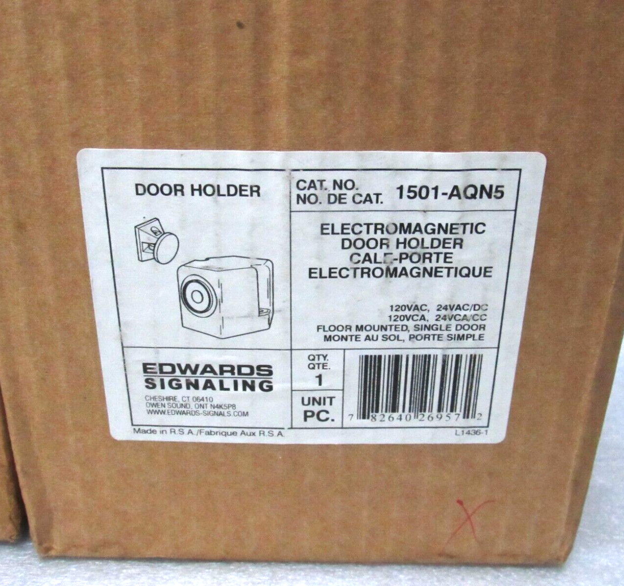 Edwards EST 1501-AQN5 Floor Mounted Electromagnetic Door Holder [CTOKT]