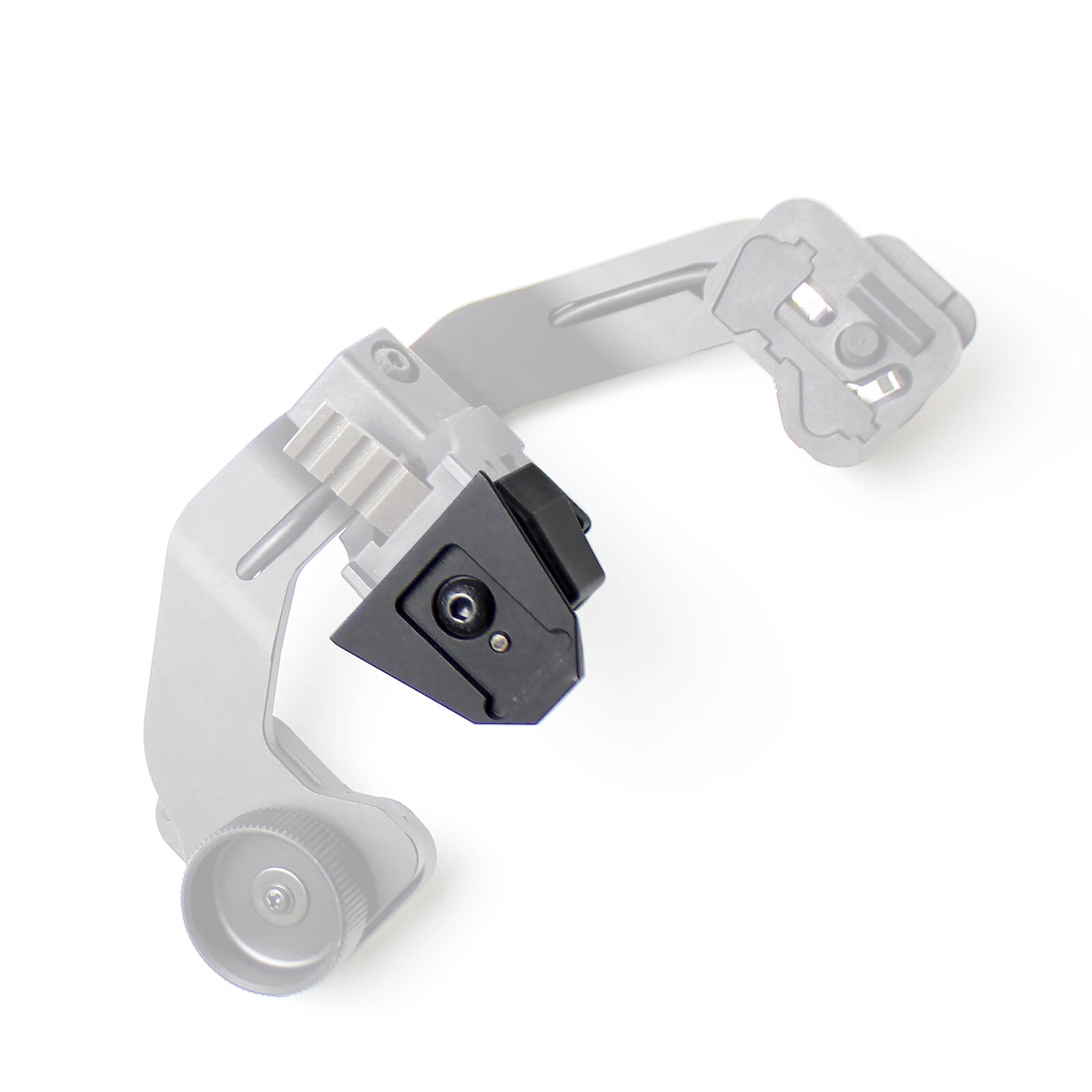 NVG Monocular Helmet Mount J arm Bridge + Mini Interface Shoe Adapter For PVS-14