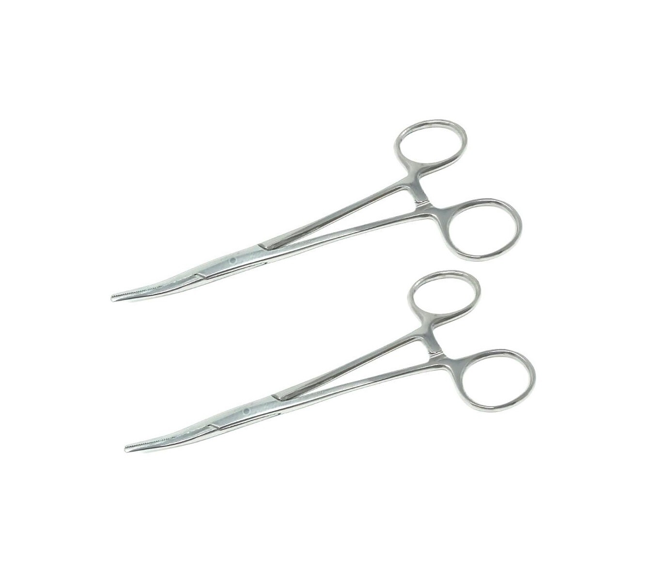 2 Pcs Premium Crile Hemostat Locking Forceps 5.5" Curved Surgical Instrument