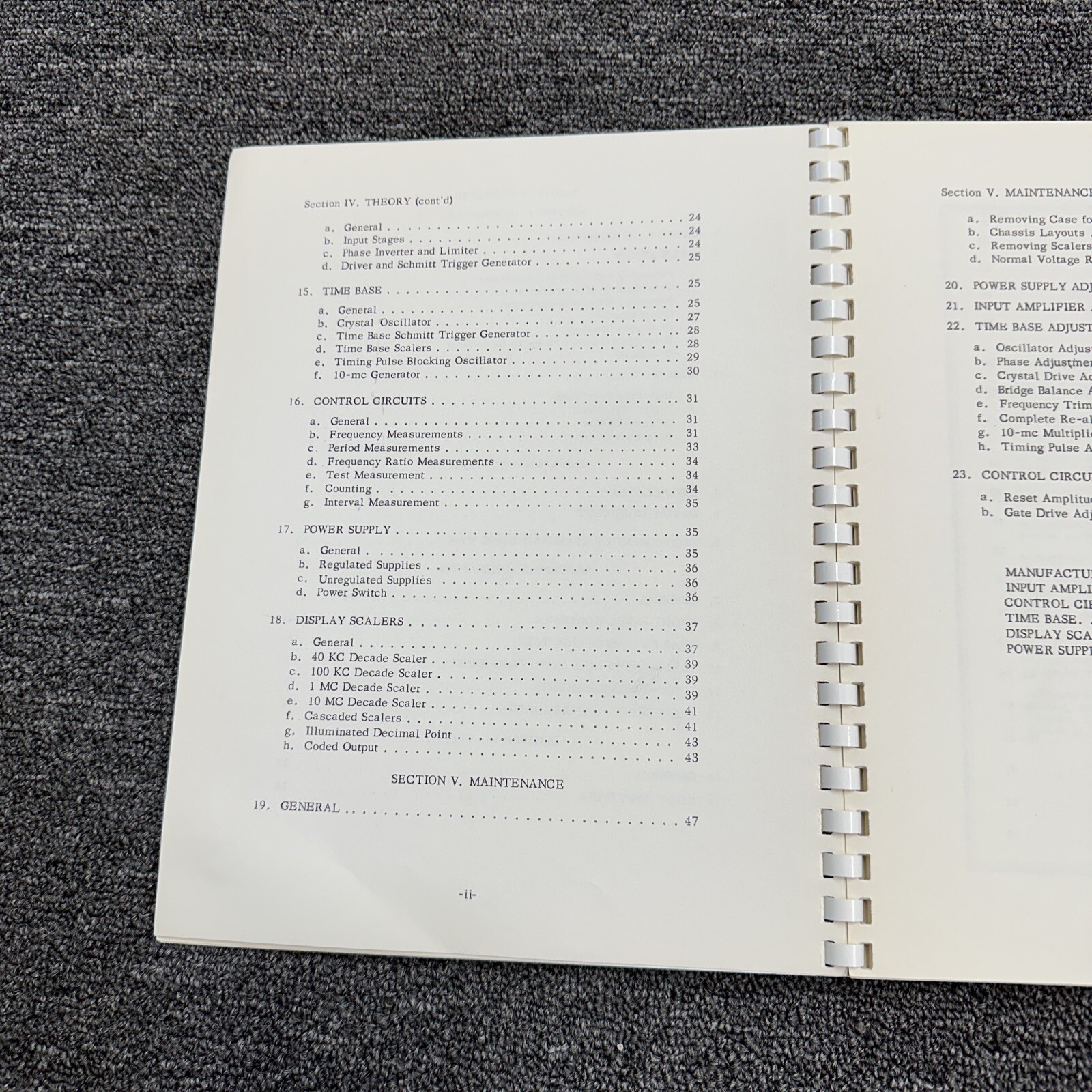 Laboratory For Electronics (L.F.E) 501A Time/Rate Indicator Instruction Manual