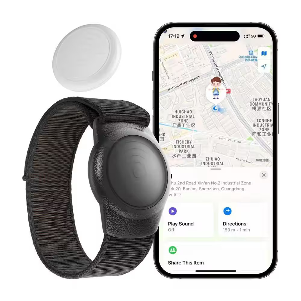 Waterproof GPS Tracker for Kids, Teens, Special Needs, and Elderly with Long Bat