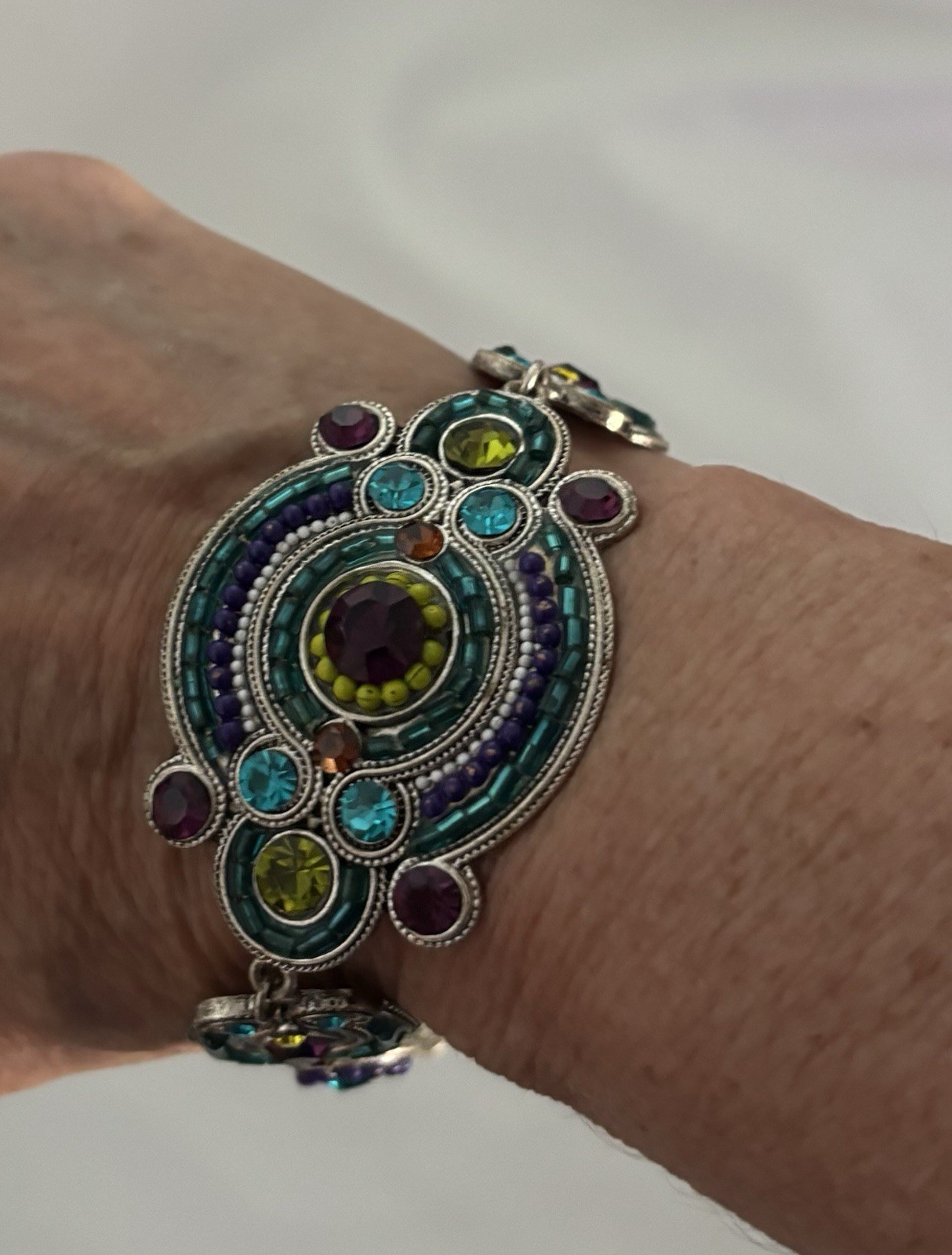 Bohemian Artisan Crafted Intricate Design Detail Bracelet