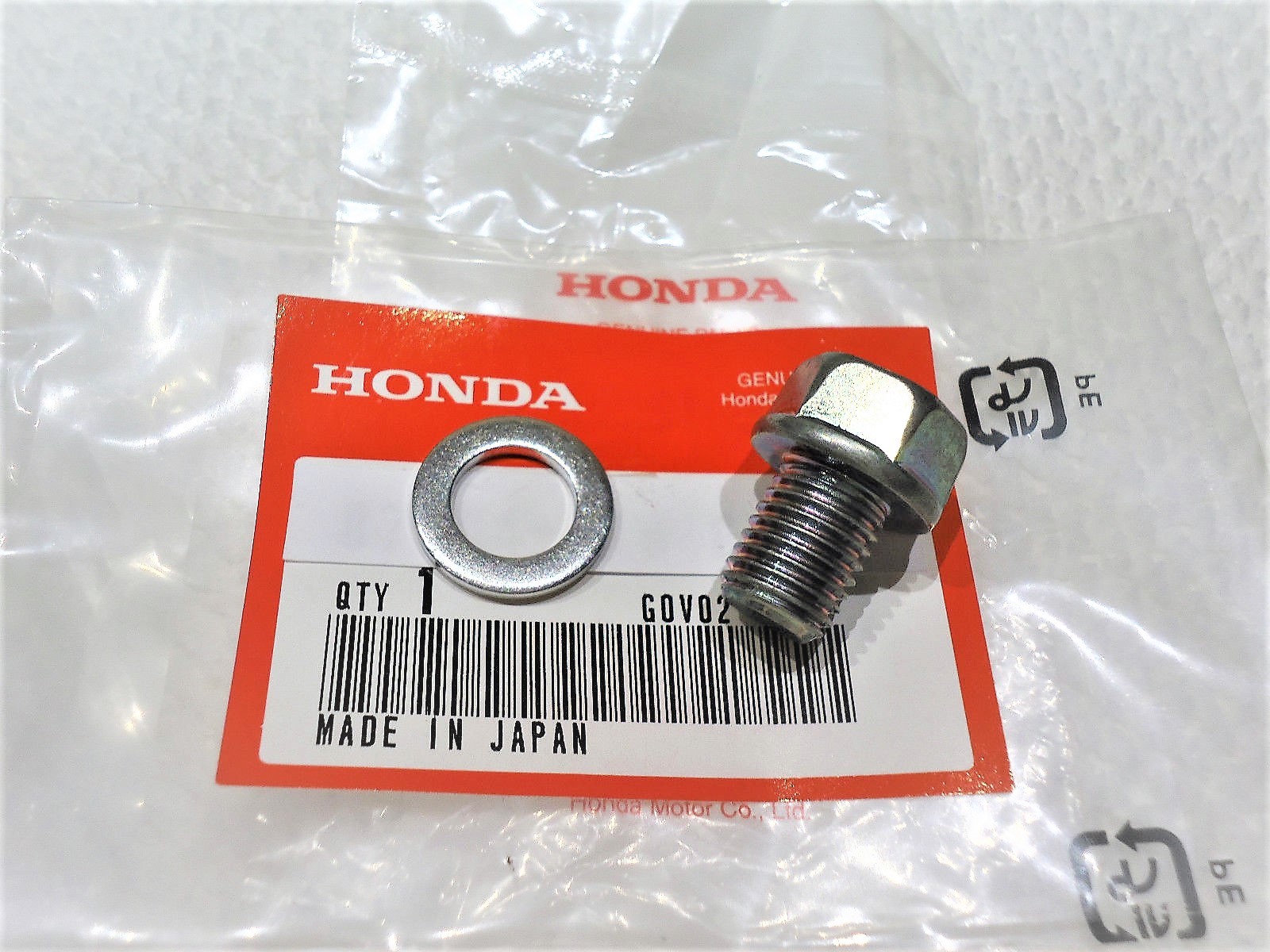 HONDA OIL DRAIN BOLT PLUG CRF50 CRF70 CRF80 CRF100 CRF110 ALL YEARS OEM PART