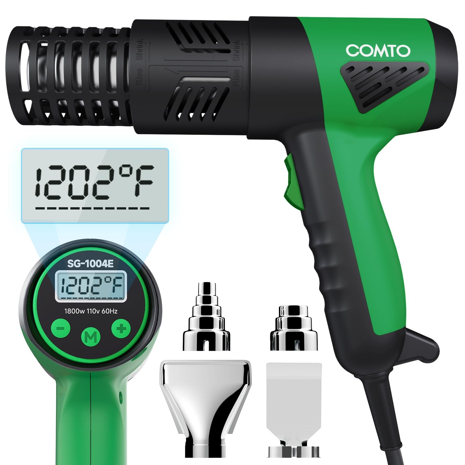New Best 1800W Heat Gun with LCD Digital Display Variable Temperature Control