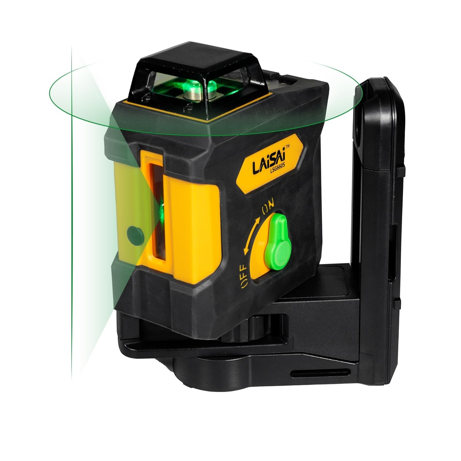 LAISAI 360° Laser Level, 150FT Orange Cross Line Self-Leveling Laser LSG660s