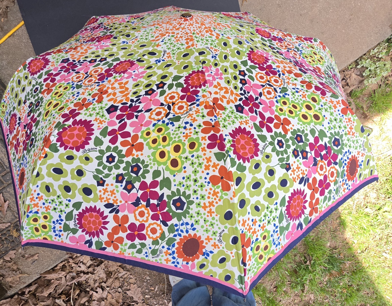 BRIGHTON AUTOMATIC UMBRELLA STYLE: Enchanted Garden EUC