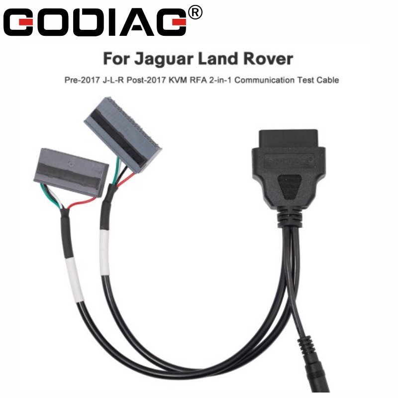 GODIAG Test Cable for Jaguar Land Rover Pre-2017 J-L-R Post-2017 KVM RFA 2-in-1