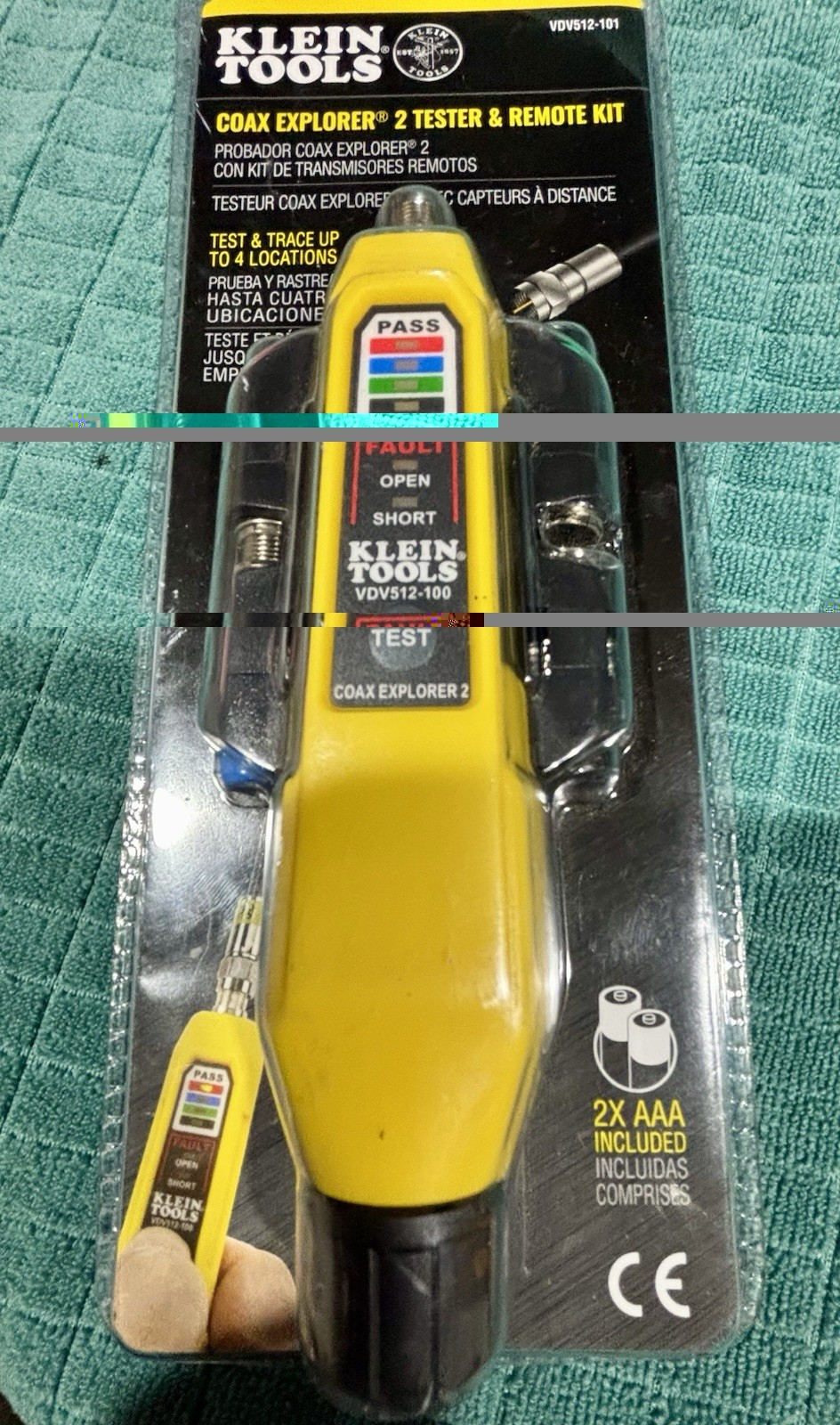 Klein Tools VDV512-101 Coax Explorer 2 Tester & Remote Kit.