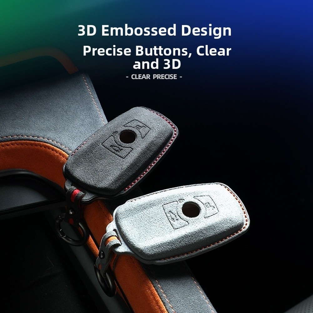 Protective Suede Cover for BMW Key Fobs Fits 1 2 3 5 7 X1 X3 X5 X6 Models
