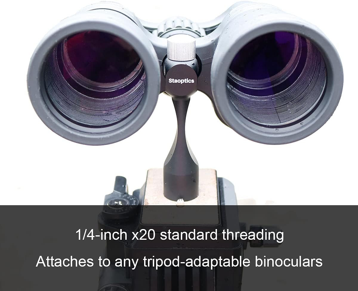 Binocular Tirpod Adapter Quick Release 1/4-20Inch Threading Detachable Mount Acc