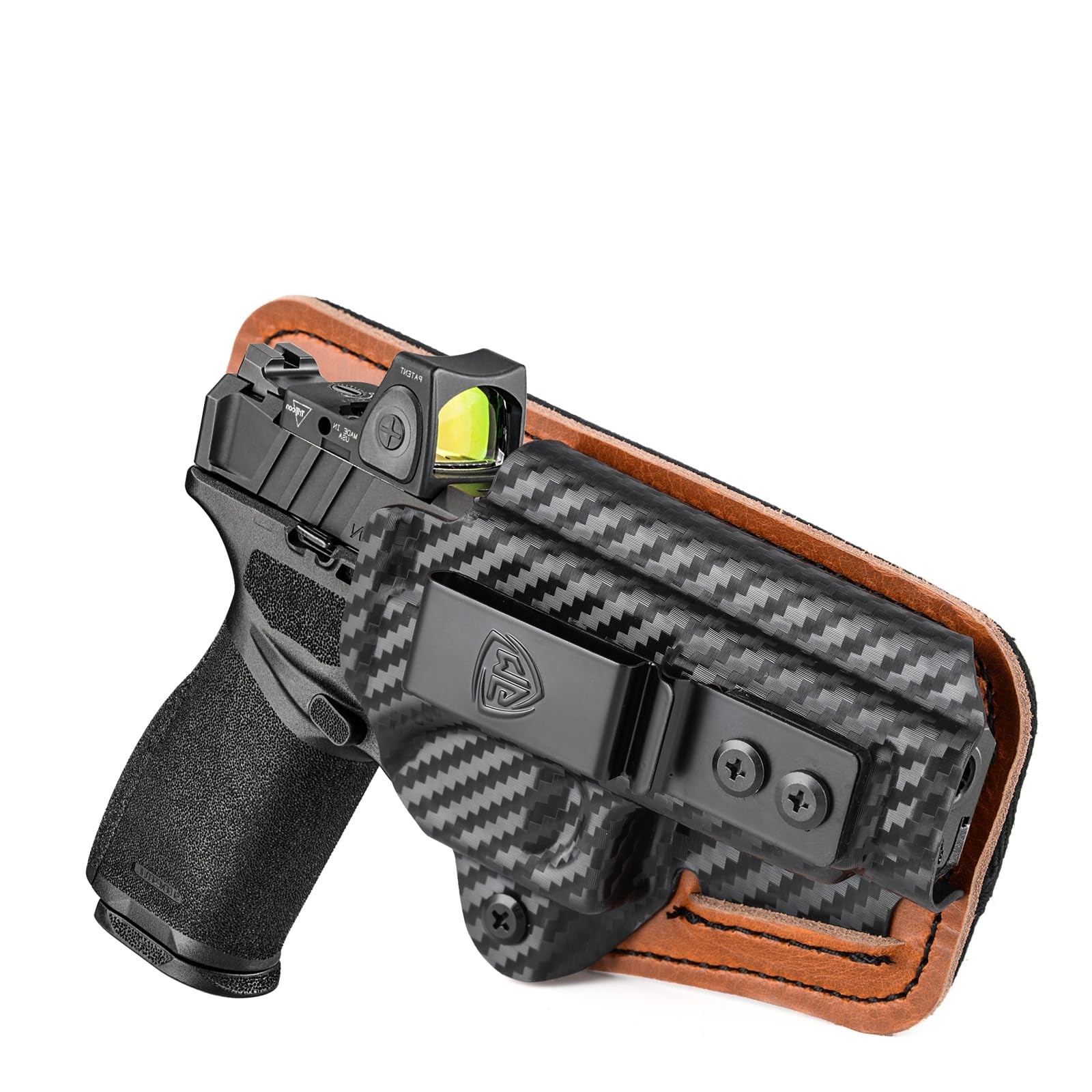 Springfield Echelon Holster, IWB Kydex and Leather Hybrid Holster for 9mm Spring
