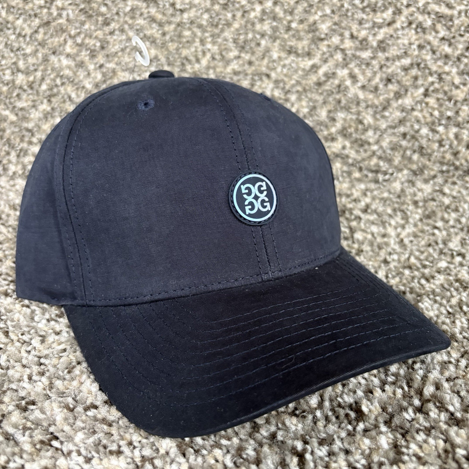 G/FORE Waxed Woven Cotton Blend Relaxed Golf Hat Color Twilight O/S