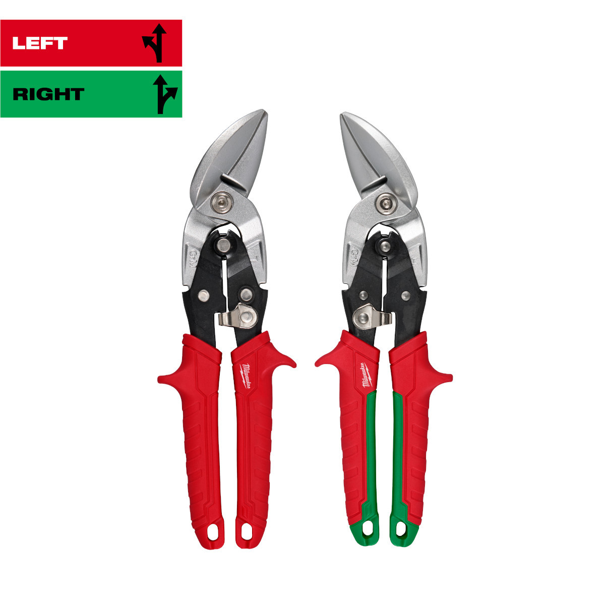 Milwaukee 48224553 2PC Offset Aviation Snip Set Forged Steel