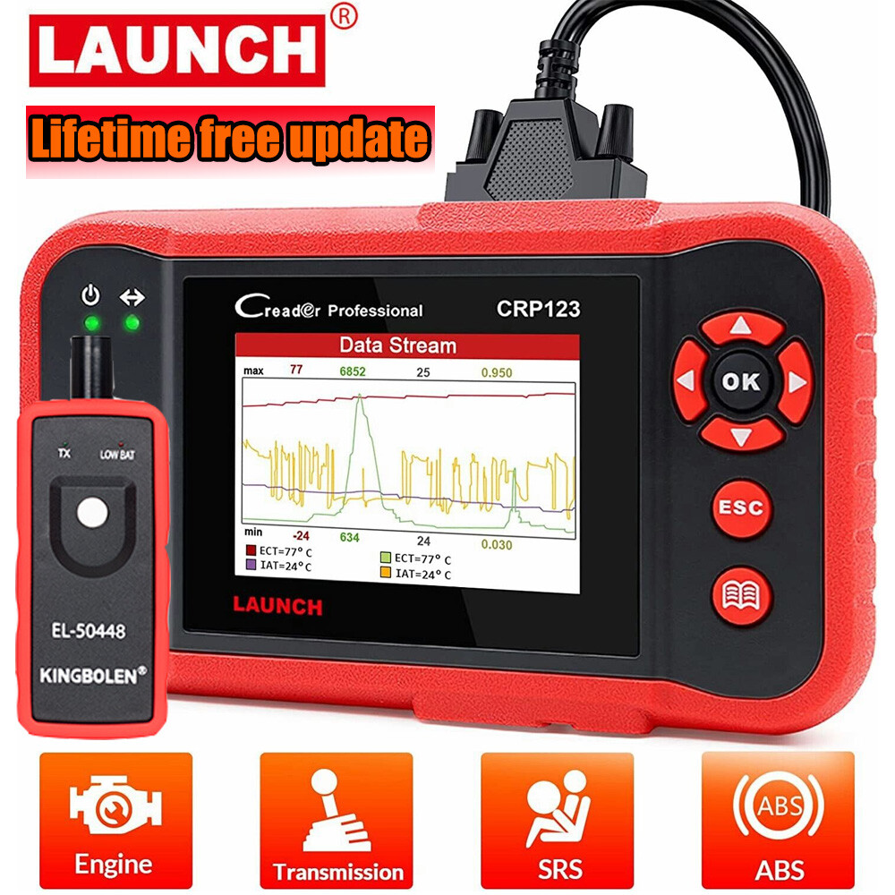 2026 Launch CRP123 Elite Car OBD2 Diagnostic Scanner ABS SRS Engine Code Reader