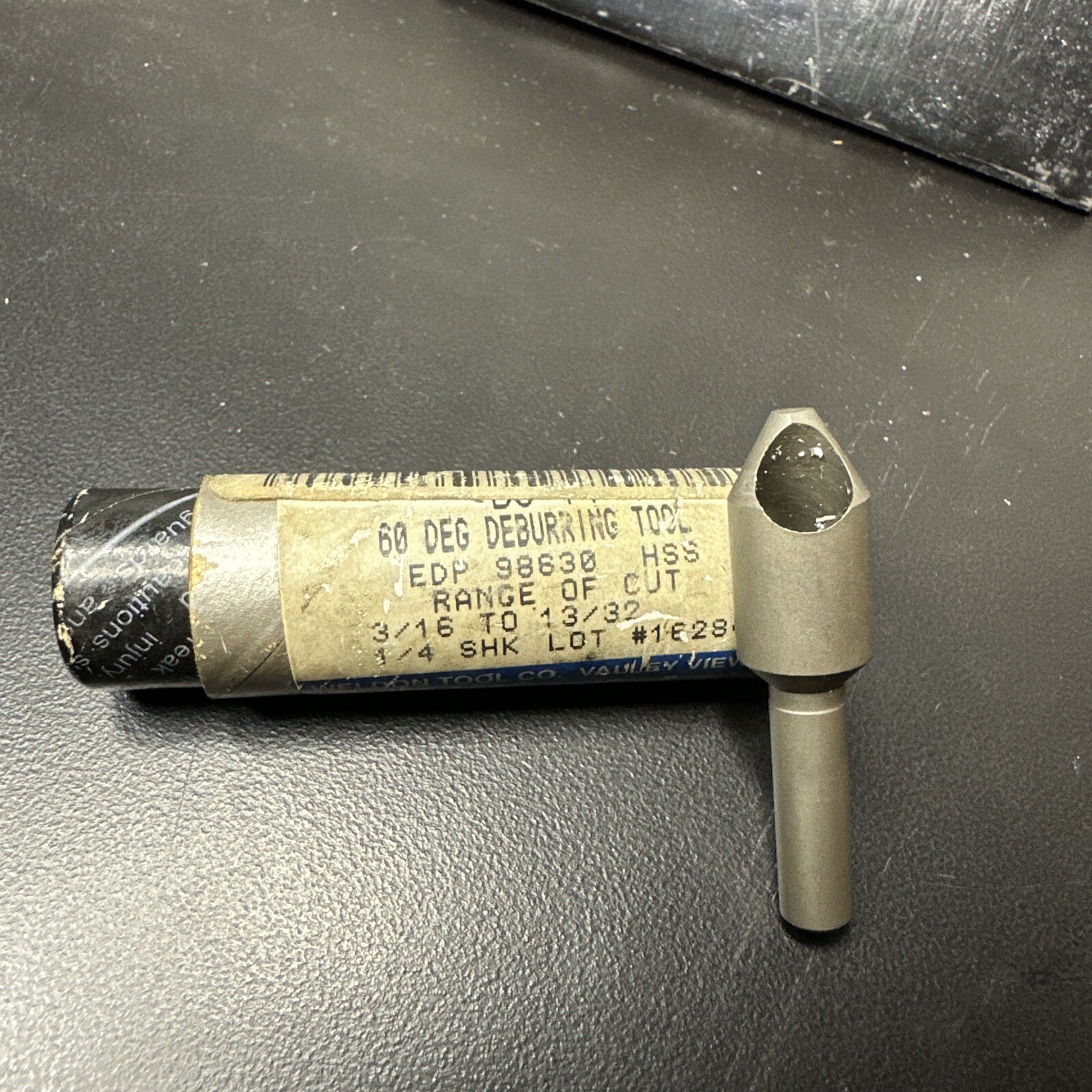 WELDON DC-14 HSS 60° 0 Flute Countersink Deburring " Machinist Tool US
