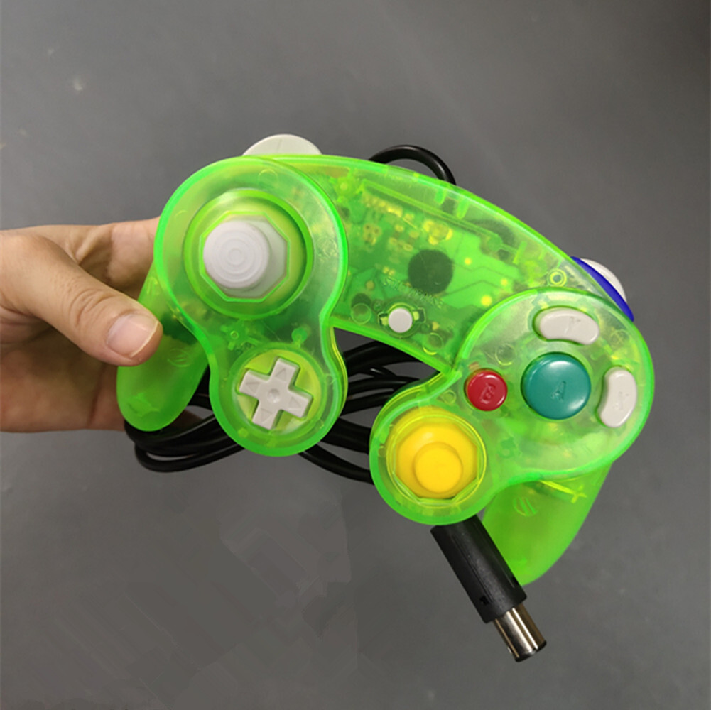 Fluorescent Green Wired Gamecube Controller for Nintendo NGC Video Game Console