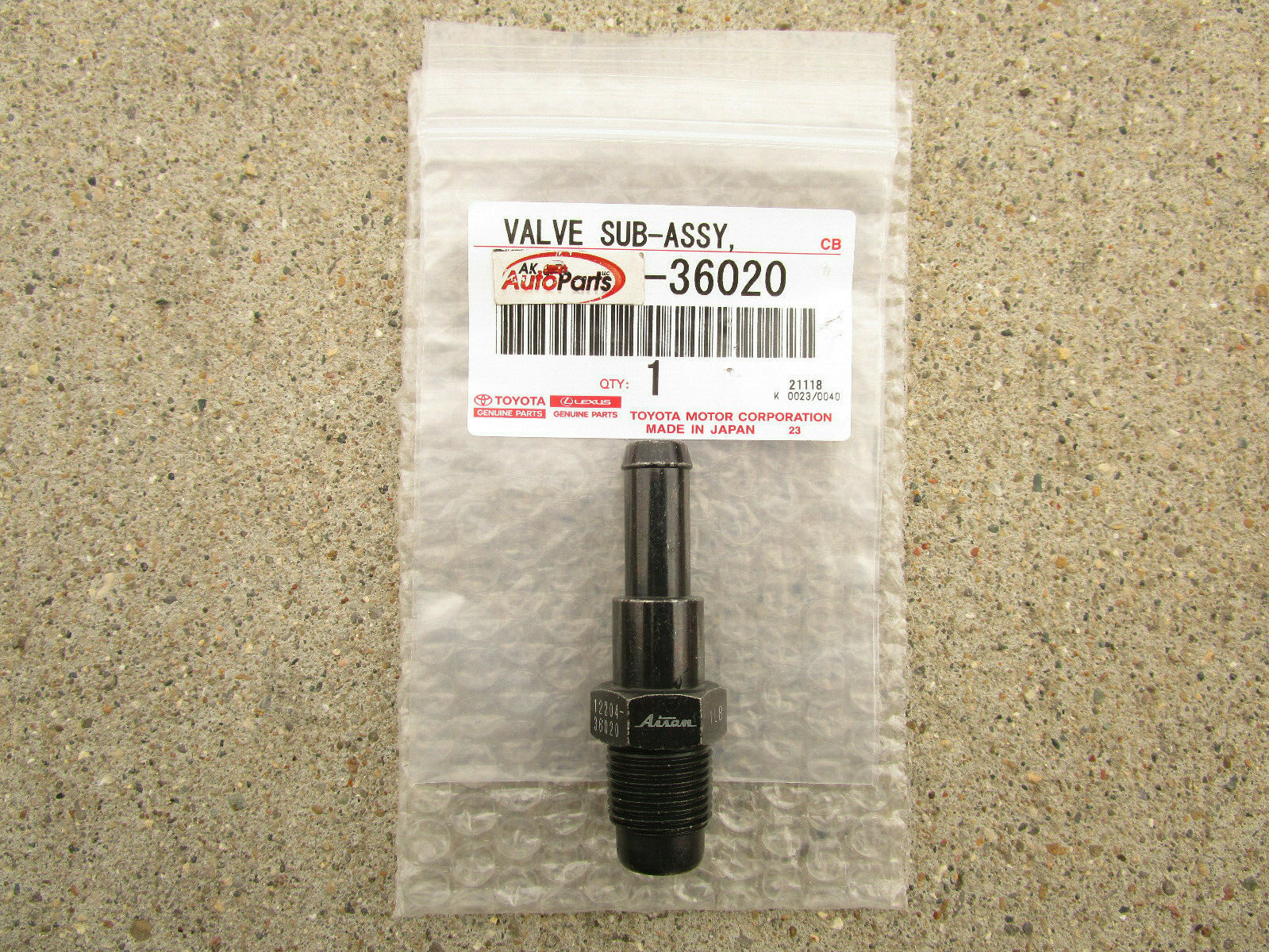 FITS: 09 - 16 TOYOTA VENZA 2.7L VENTILATION VALVE PCV SUB ASSEMBLY OEM NEW