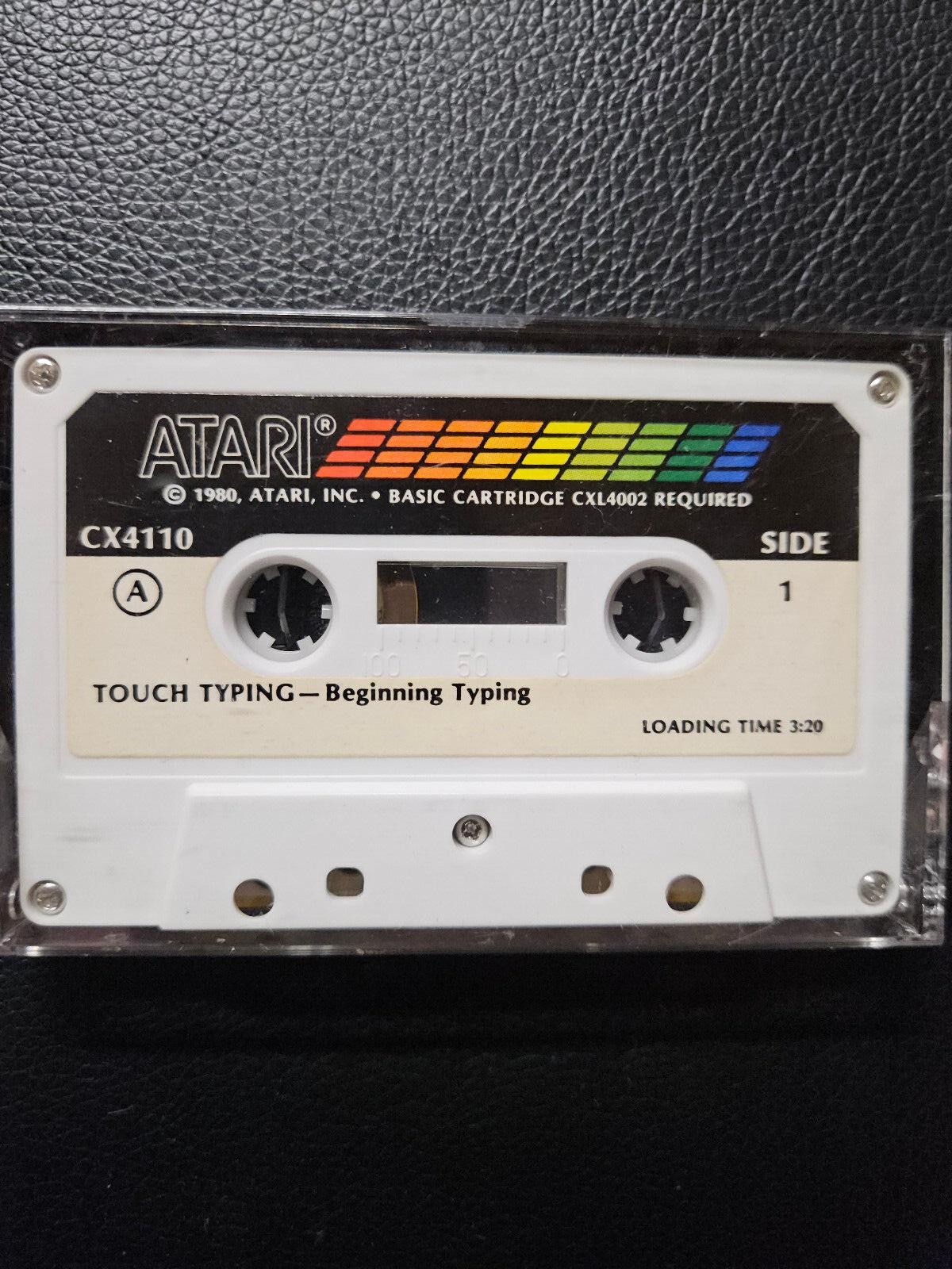 TOUCH TYPING - Beginning Typing Cassette by Atari for Atari 400