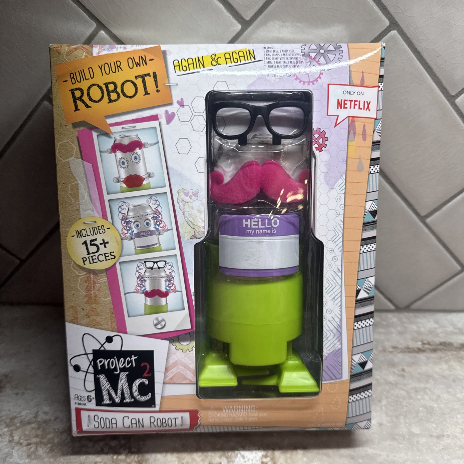 Project MC2 Soda Can Robot Experiment Science Kit New Build Your Own Robot