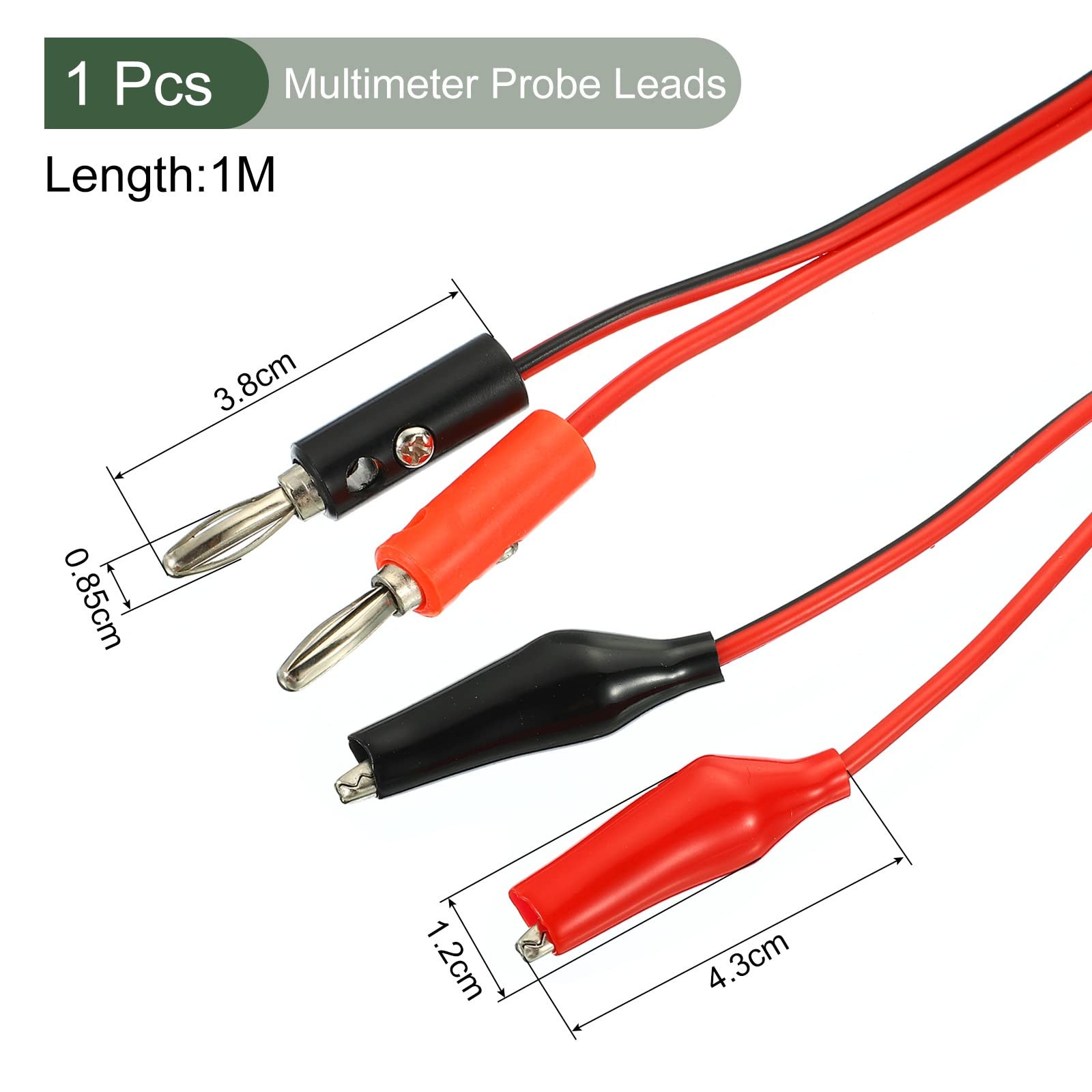 Test Leads Multimeter Banana Plug To Alligator Clip Test Cable | Testing Electro