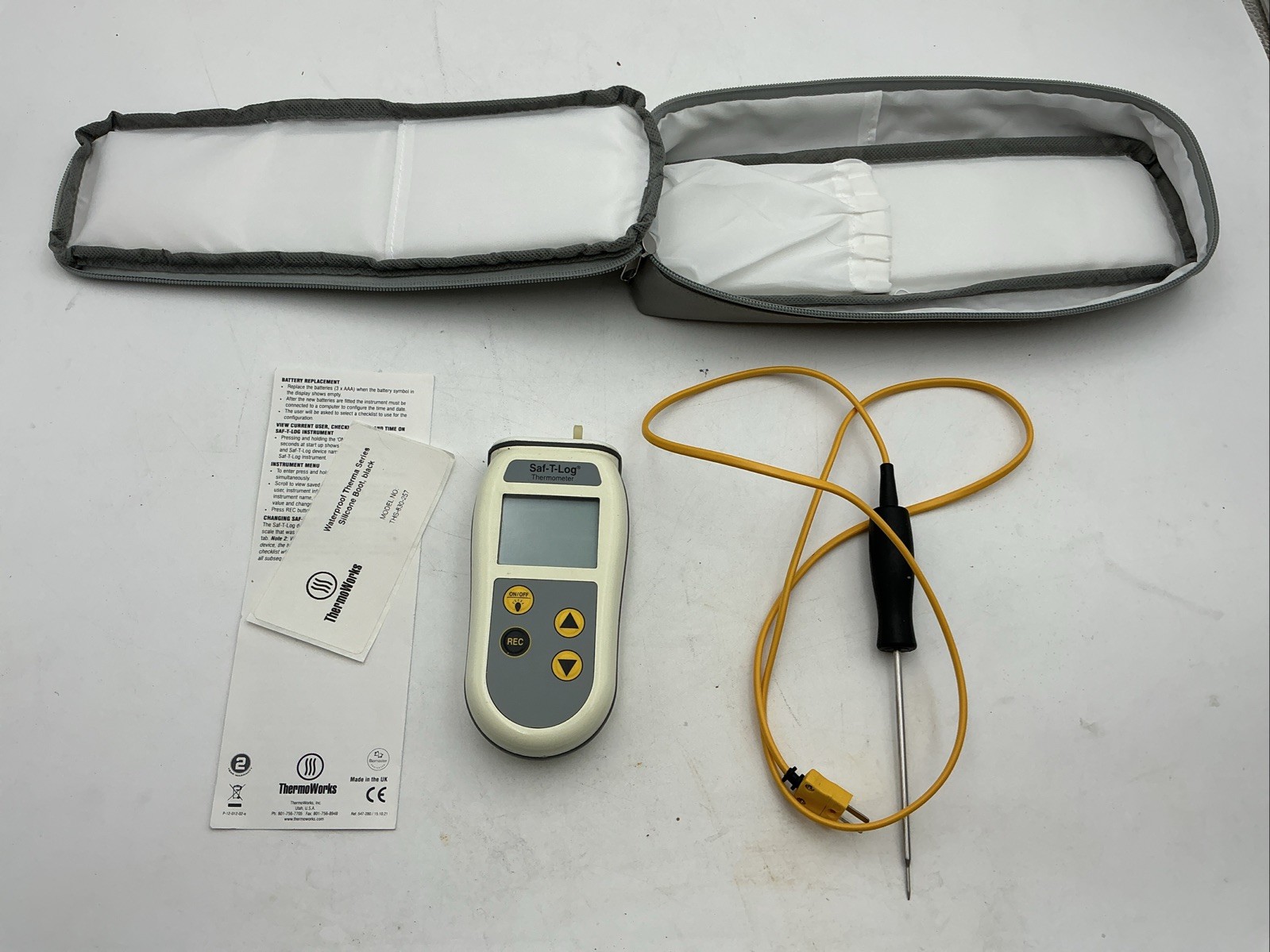 ThermoWorks THS‑292‑701 Saf‑T‑Log Paperless HACCP Thermometer Read Description