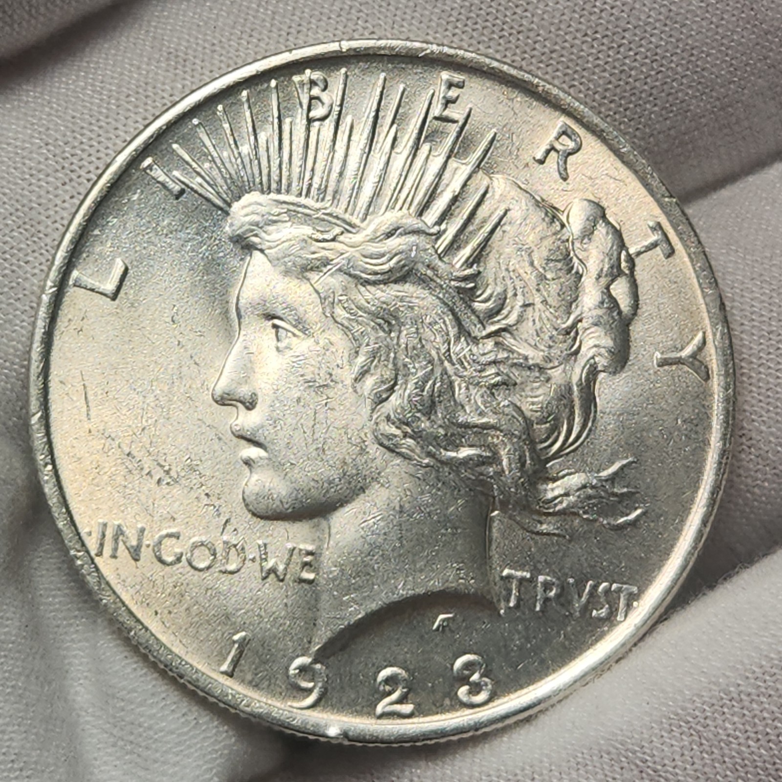 1923 P Peace Silver Dollar $1 US Coin Choice BU Uncirculated P23Db5