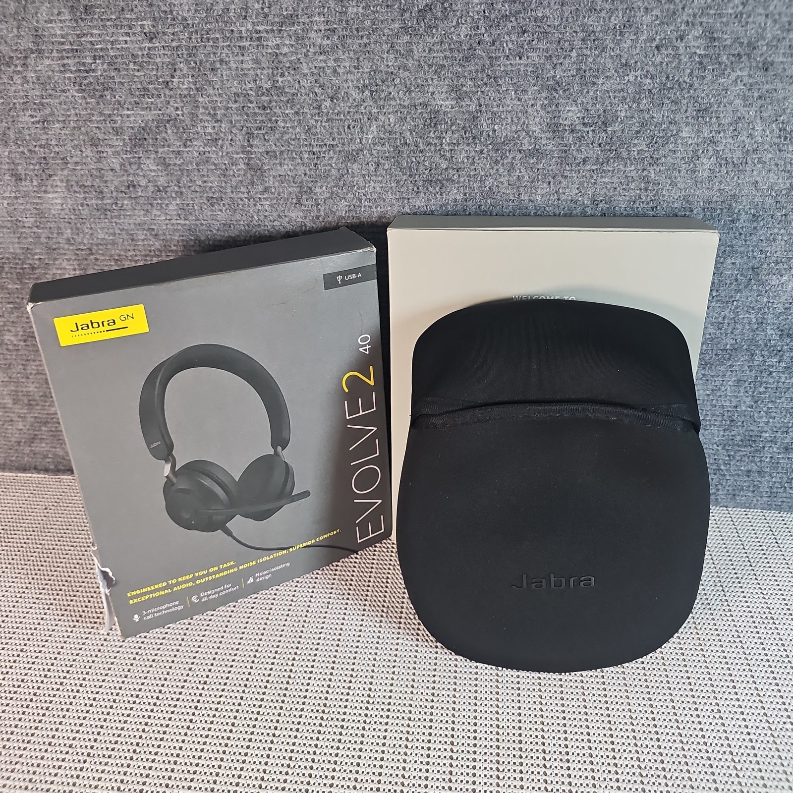 Jabra Evolve2 40 USB Wired Communication Headset Microphone Headphones