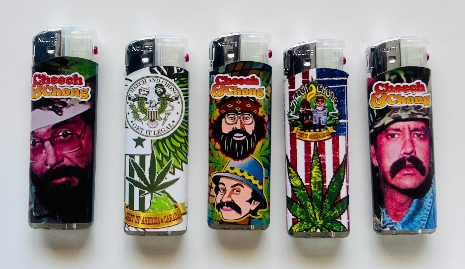 25 CHEECH & CHONG Electronic Refillable Lighters without Gas