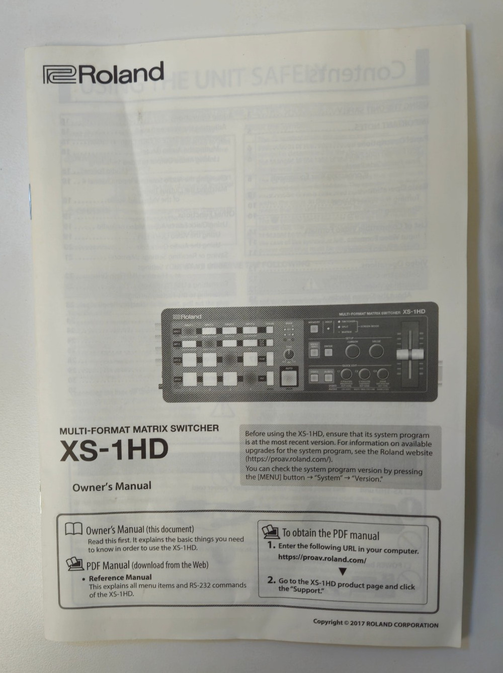Roland XS-1HD Multi-Format Matrix Switcher Video Processor HDMI 4K