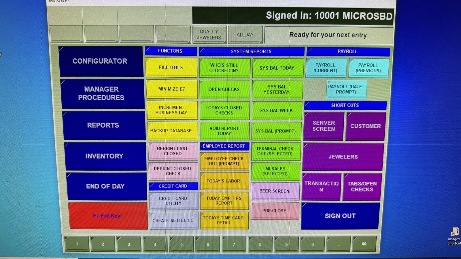 MICROS e7 HP POS SERVER, WIN 10, v.4.2 TLS 1.2, PCI COMPLIANT
