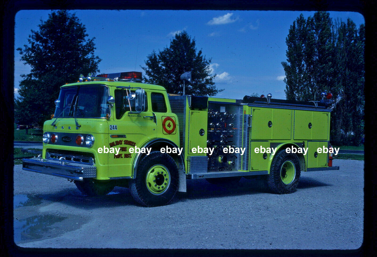 Holiday Shores IL 1979 Ford C Emergency One pumper Fire Apparatus Slide