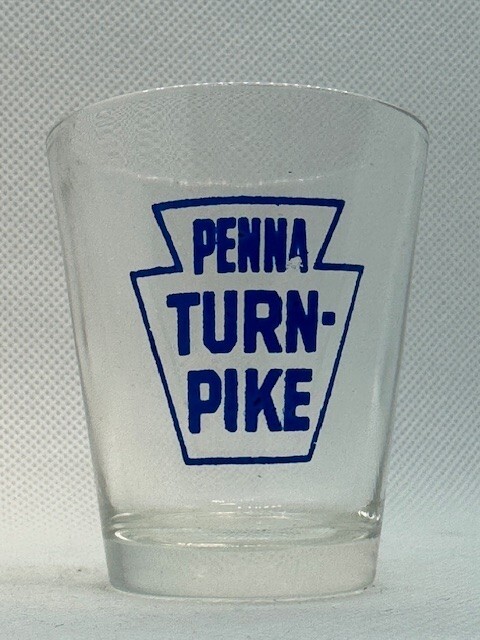 Penna Turnpike Clear Standard Shot Glass chk paint