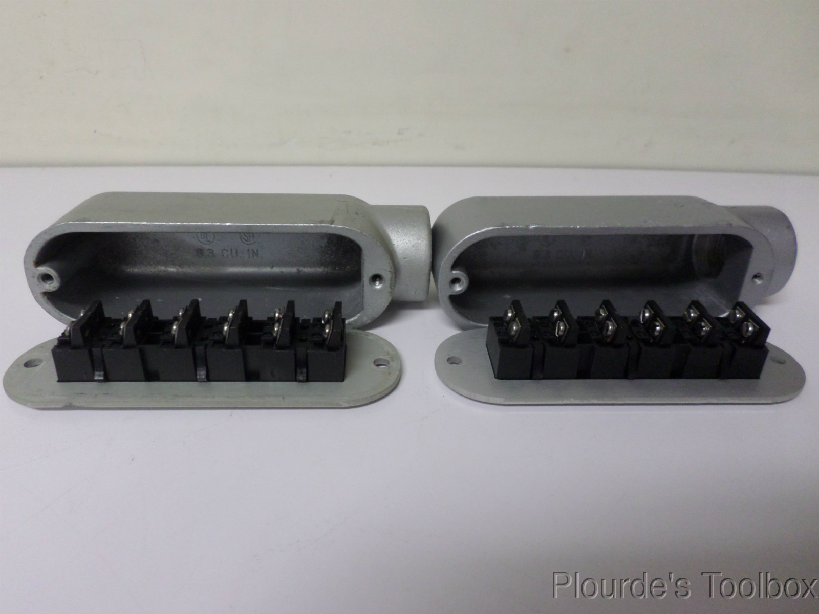 (2) Used Red Dot 3/4" Threaded Type E Dead-End Conduit Body for J Thermocouples