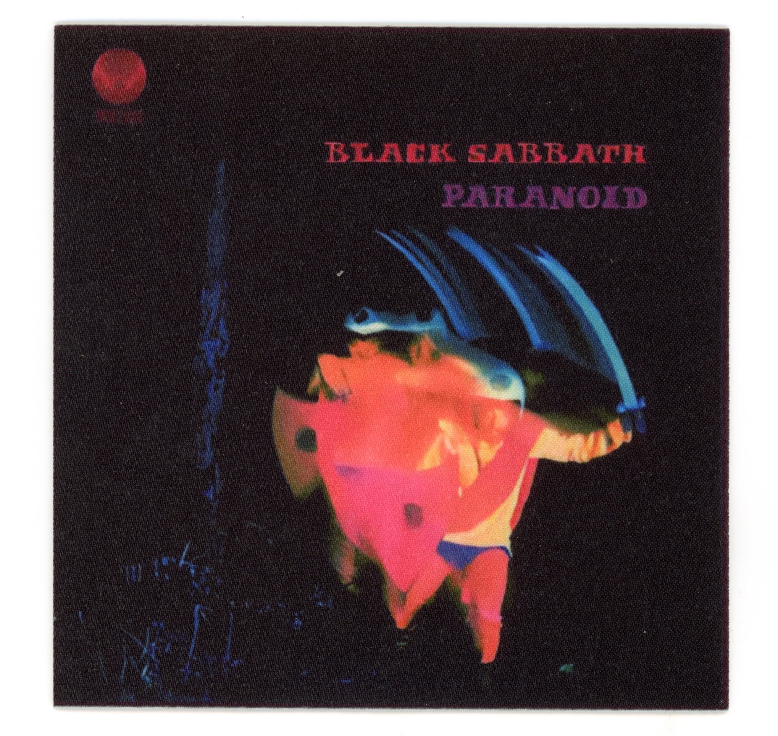 Black Sabbath Paranoid Patch – Iron-On Sew-On Heavy Metal Rock Band Applique