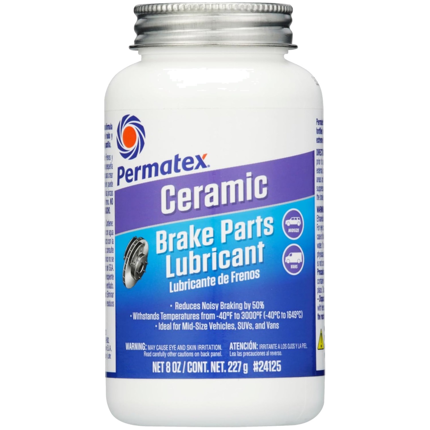 Synthetic Ceramic Brake Parts Lubricant, 8 Fl Oz - For Fleet & Plant Maintenance