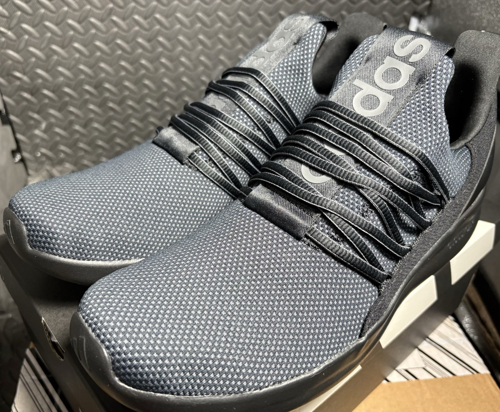 Adidas Lite Racer Adapt 7.0 Blk/Grey MENs Size 10.5 NEW Box/tag FREESHIP IE6327