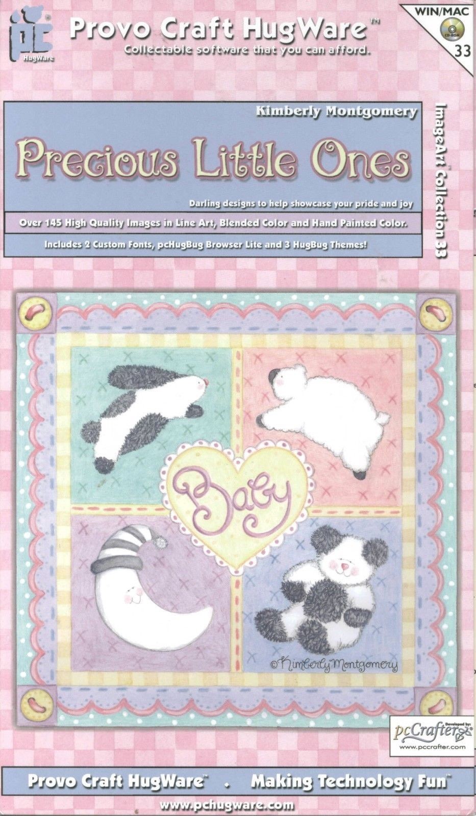 PRECIOUS LITTLE ONES Baby Words Icons Family Images Provo Craft HugWare CD 33