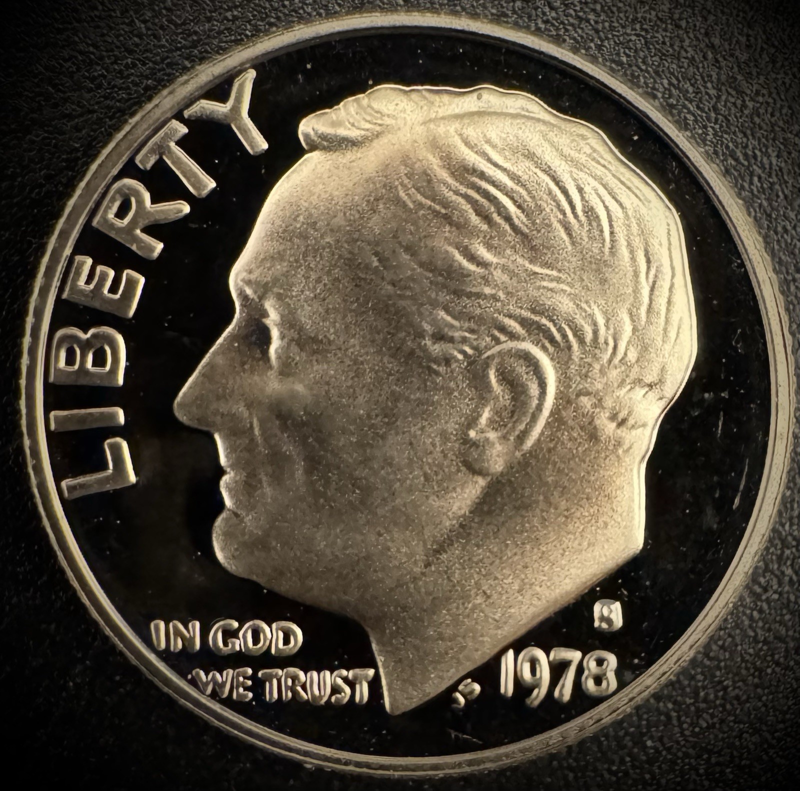 1978-S PROOF Roosevelt Dime 10C Clad DEEP CAMEO Coin From US Mint Proof Set