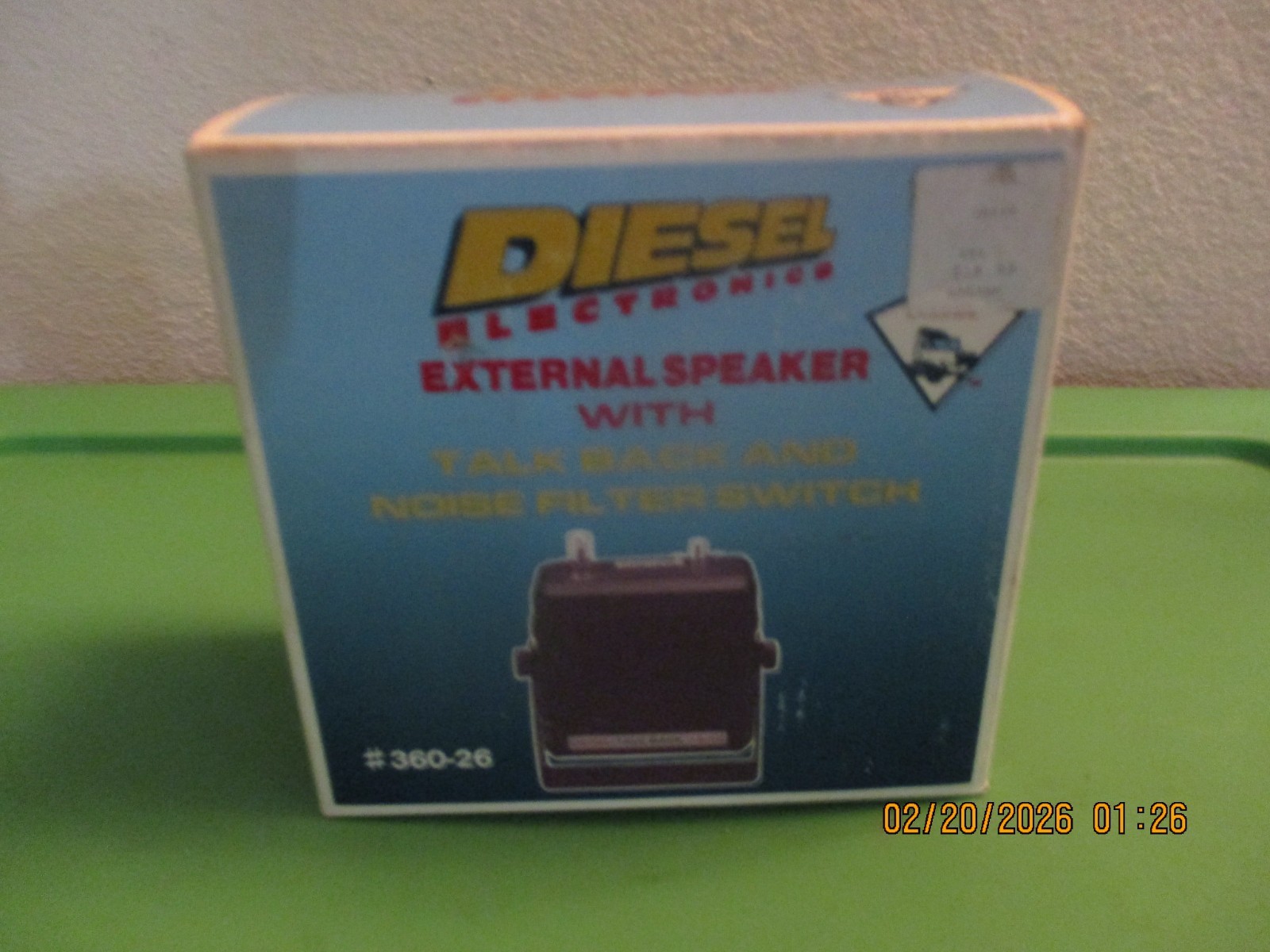Vintage Audio Diesel Talk Back 360-26 External CB Speaker Tractor Trailer Semi