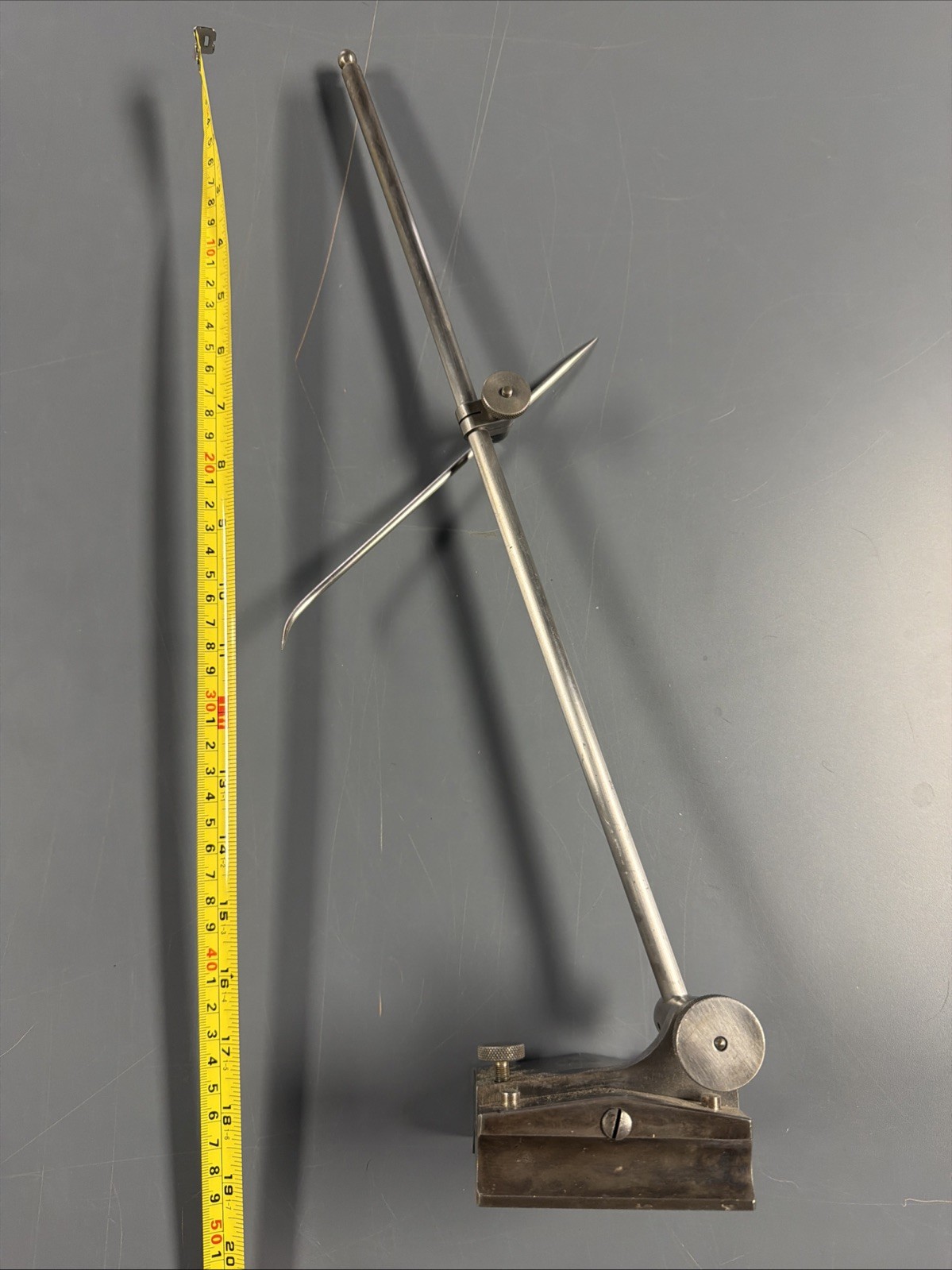 Starrett Surface Gage W 18 Inch Spindle Post Machinist Tool Maker - Great Shape.