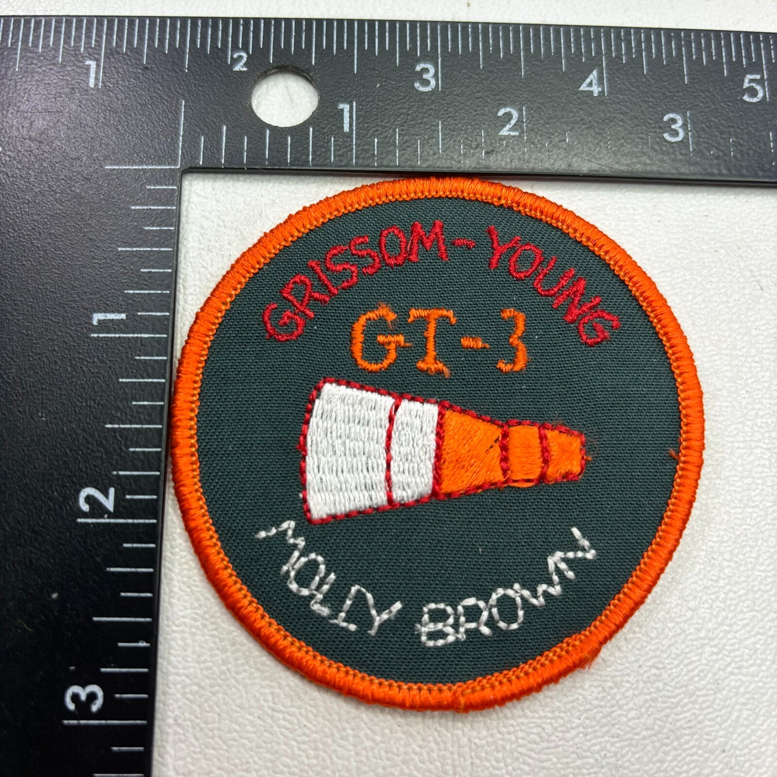 NASA ASTRONAUTS GRISSOM-YOUNG GT-3 MOLLY BROWN GEMINI III Patch 45T1