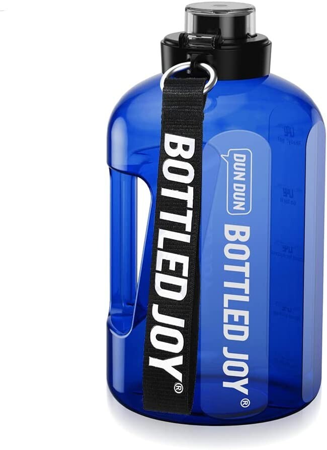🔥🔥 Plastic Water Bottle BPA-Free Food-Safe Jug Handle  17 Oz  Blue