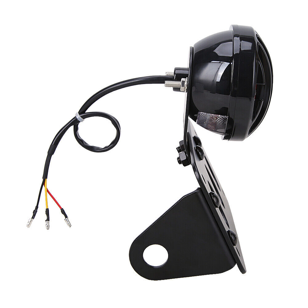 Motorcycle LED Brake Tail Light Side Mount License Plate Bracket Fits For Harley