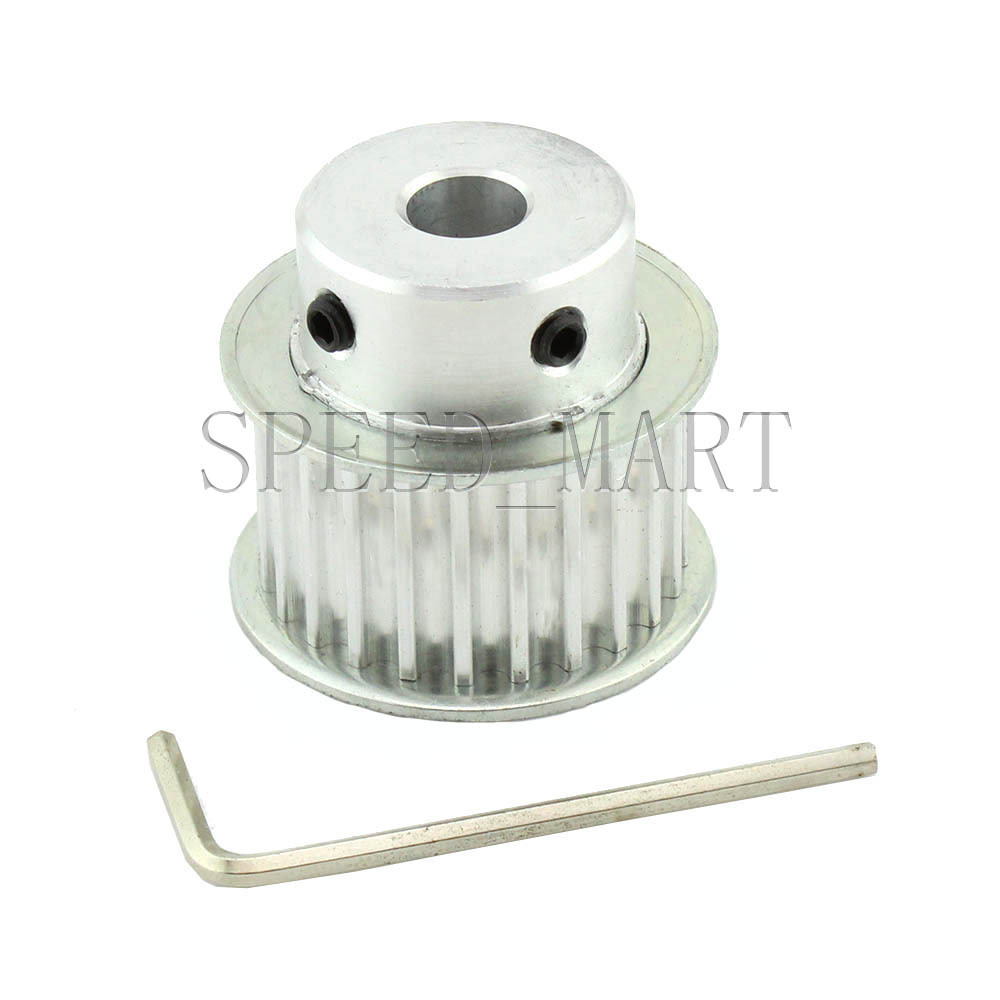 5M HTD5M Timing Belt Pulley 24 Teeth 6.35mm 1/4" Bore 21mm width Stepper Motor