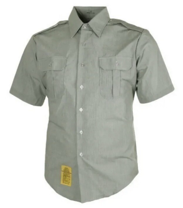 DSCP Green Garrison Collection Sz: 15 Short Sleeve Button Shirt New AG-415
