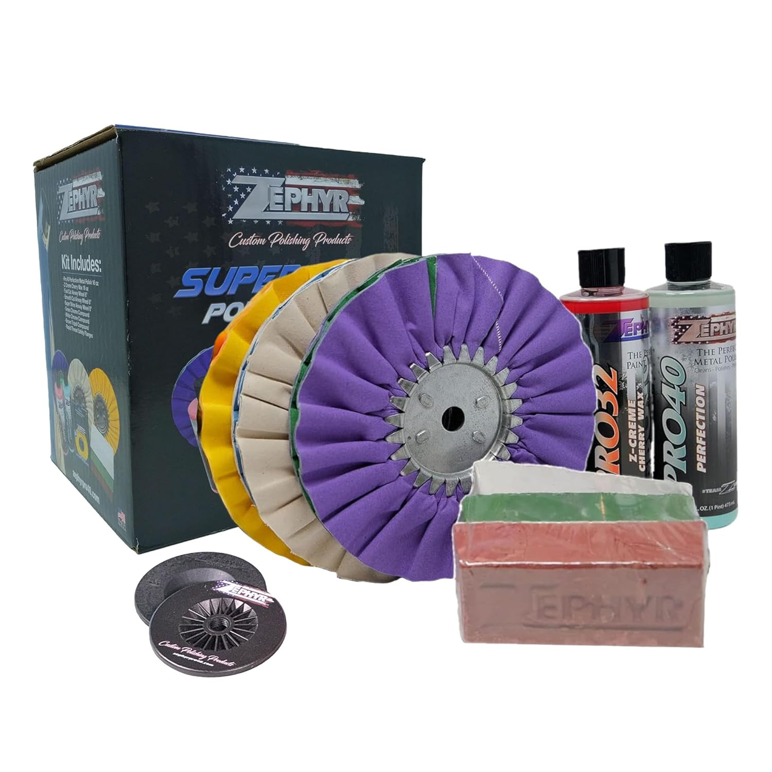 Zephyr - Super Shine Beginner'S Aluminum Polishing Kit - Metal Polishing Kit Mad
