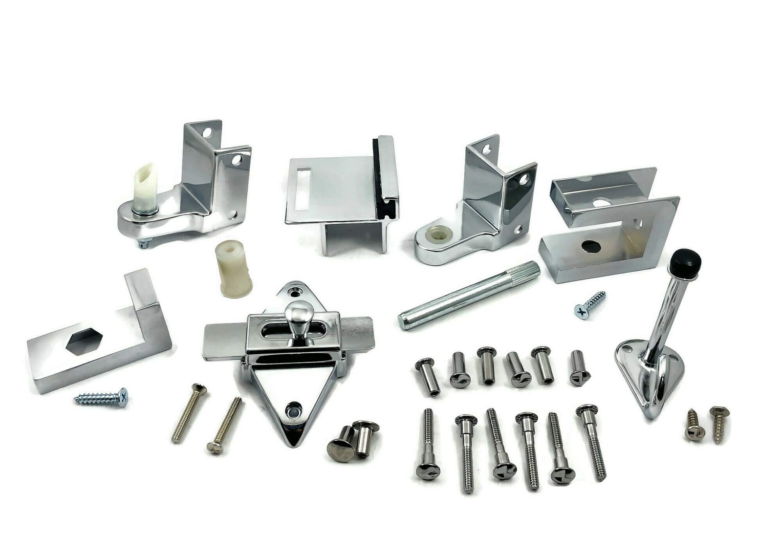 TP 1100 Toilet Partition Die Cast Zamac Complete Inswing Door Hardware Set 1